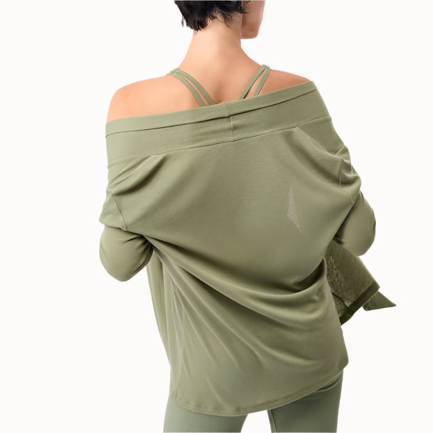 Grüner Loungewear Cardigan von Mandala