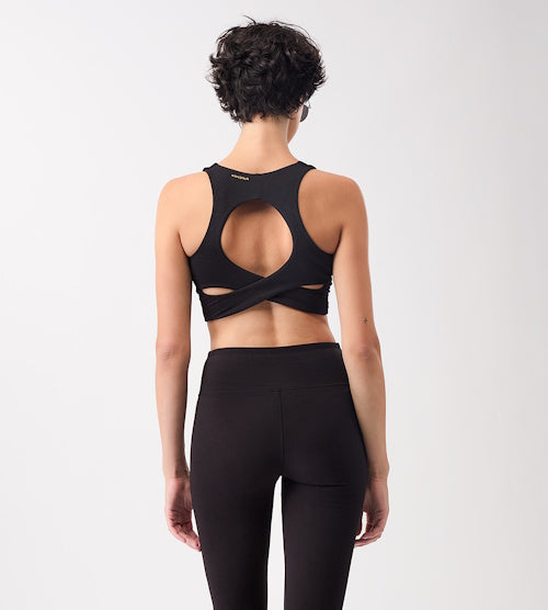 Schwarzer Wellness Bra von Mandala aus Tencel