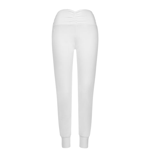 Yoga Hose Bio-Baumwolle Wellicious Weiss