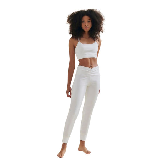 Yoga Hose Bio-Baumwolle Wellicious Weiss