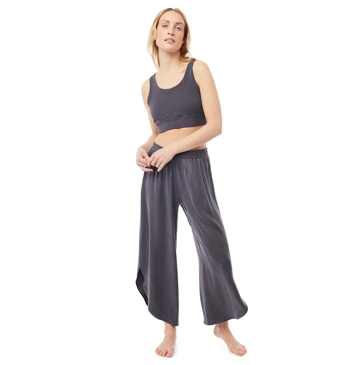 Yoga Bra aus nachhaltiger Bio-Baumwolle in Grau