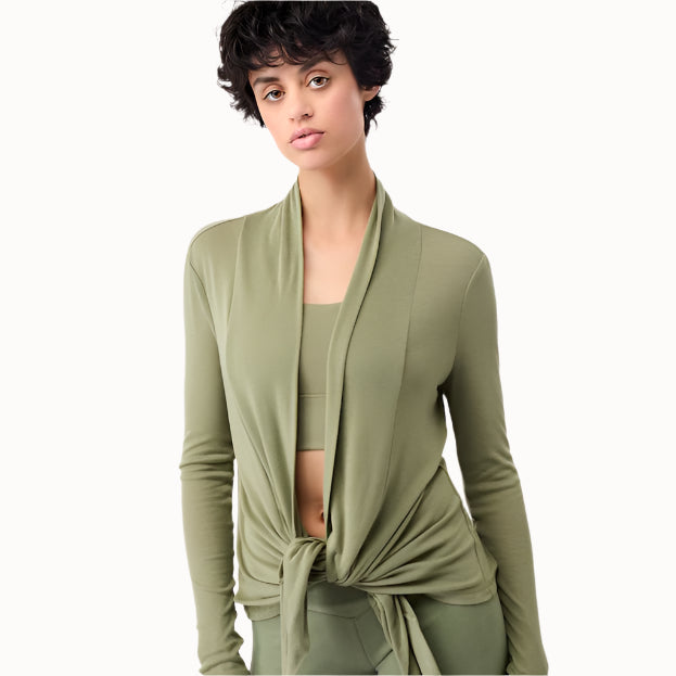 Grüner Loungewear Cardigan von Mandala
