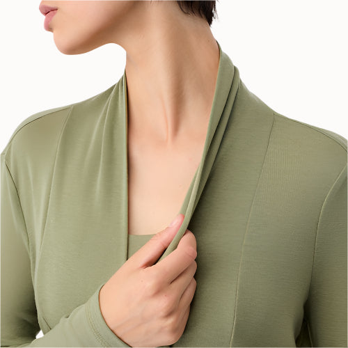 Grüner Loungewear Cardigan von Mandala