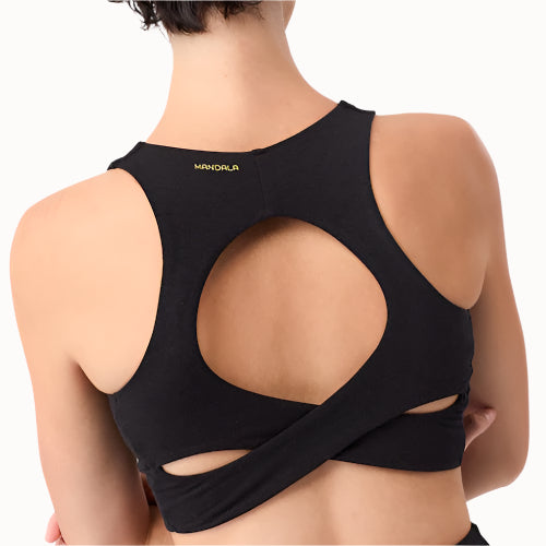 Schwarzer Wellness Bra von Mandala aus Tencel