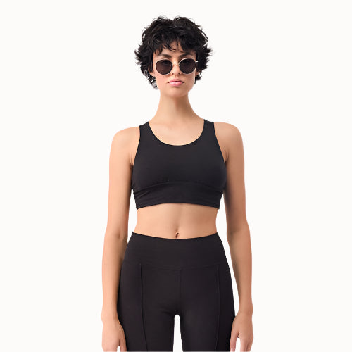 Schwarzer Wellness Bra von Mandala aus Tencel