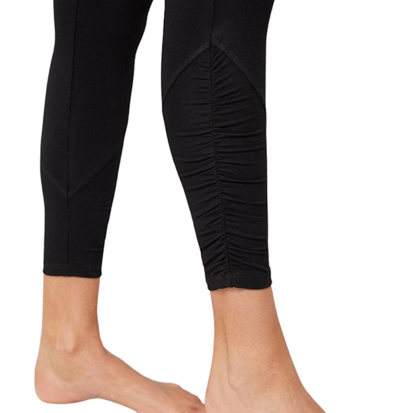 Yoga-Leggings von Mandala aus Lyocell und Biobaumwolle Schwarz